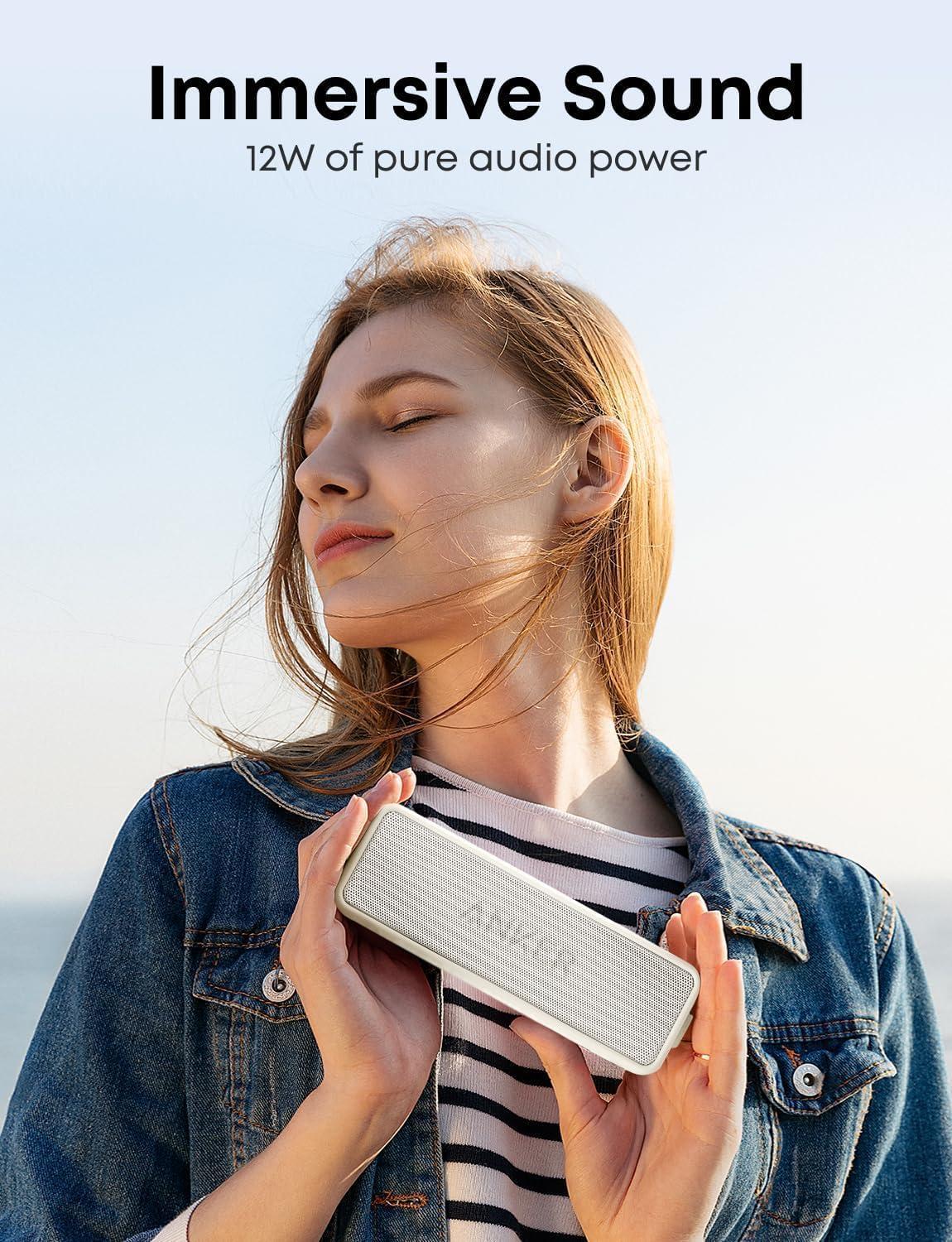 image:imageAnker Soundcore 2 Portable Bluetooth Speaker with Stereo Sound Bluetooth 5 Bassup IPX7 Waterproof 24Hour Playtime Wireless Speaker for Home Outdoors Travel Navy BlueWhite