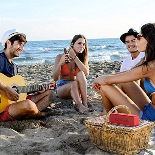 image:imageAnker Soundcore Upgraded Bluetooth Speaker with IPX5 Waterproof Stereo Sound 24H Playtime Portable Wireless Speaker for iPhone Samsung and More BlackRed