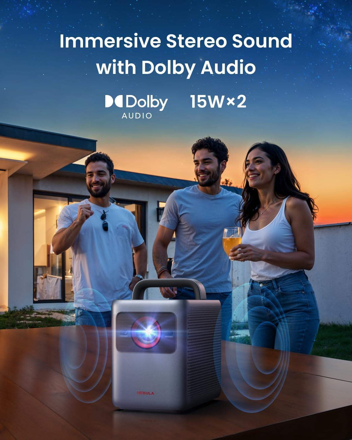 image:imageNEBULA Cosmos Laser 4K Projector 2200 ANSI Lumens Android TV with Dongle Autofocus Auto Keystone Correction Screen Fit Home Theater Projector with WiFi amp Bluetooth for Office and Business UseCosmos 4K SE 1800 ANSI