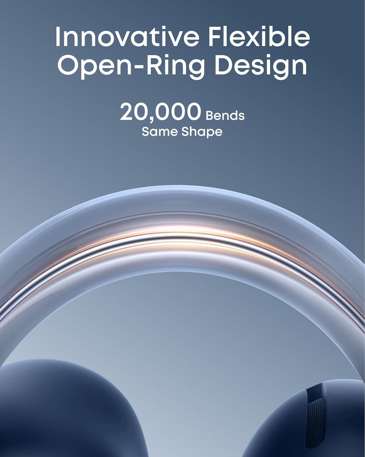 image:imageSoundcore AeroClip by Anker OpenEar Earbuds ClipOn Headphones Adaptive Comfort Clear Calls with 4 Mics and AI Stable Fit 12mm Drivers for Powerful Bass HiRes OpenRing DesignGlacier Blue