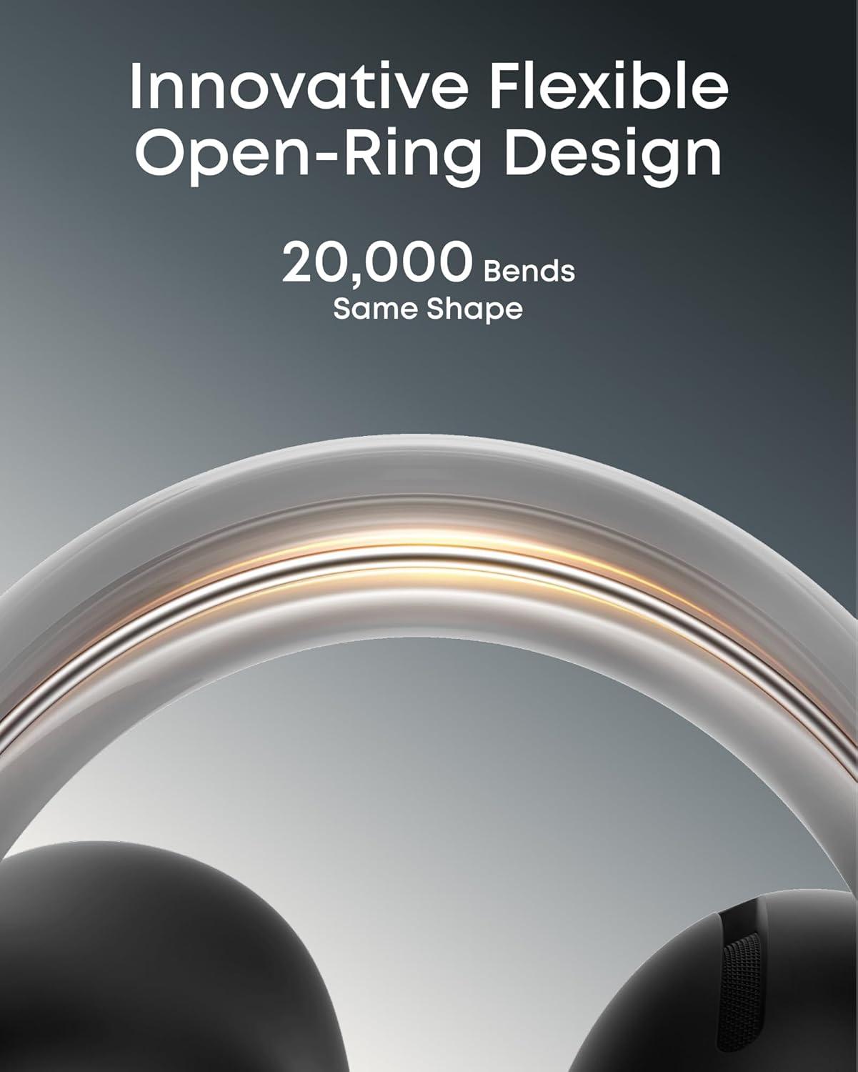 image:imageSoundcore AeroClip by Anker OpenEar Earbuds ClipOn Headphones Adaptive Comfort Clear Calls with 4 Mics and AI Stable Fit 12mm Drivers for Powerful Bass HiRes OpenRing DesignMidnight