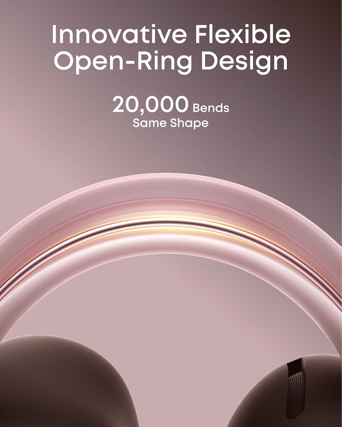 image:imageSoundcore AeroClip by Anker OpenEar Earbuds ClipOn Headphones Adaptive Comfort Clear Calls with 4 Mics and AI Stable Fit 12mm Drivers for Powerful Bass HiRes OpenRing DesignRosy Brown