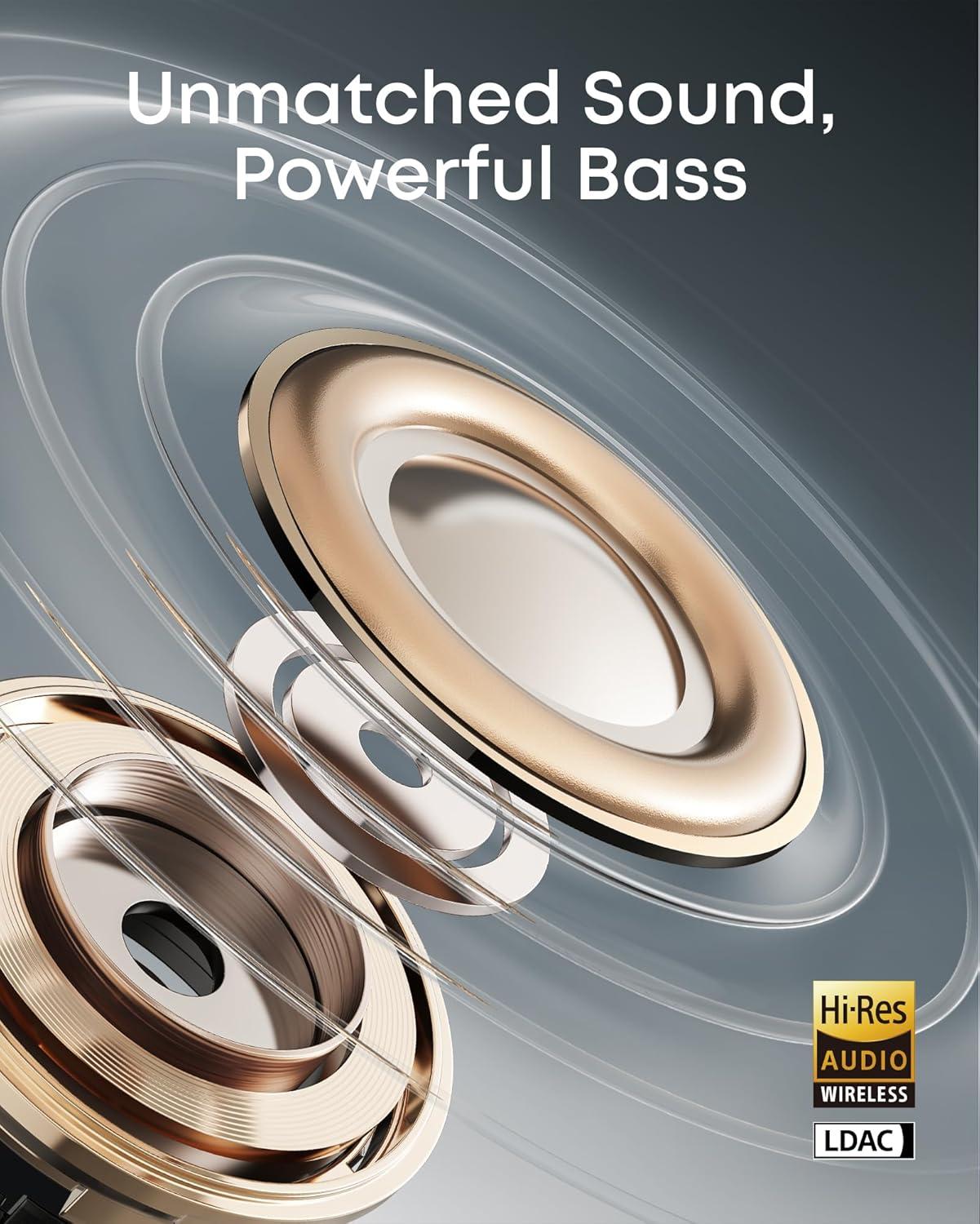 image:imageSoundcore AeroClip by Anker OpenEar Earbuds ClipOn Headphones Adaptive Comfort Clear Calls with 4 Mics and AI Stable Fit 12mm Drivers for Powerful Bass HiRes OpenRing DesignMidnight