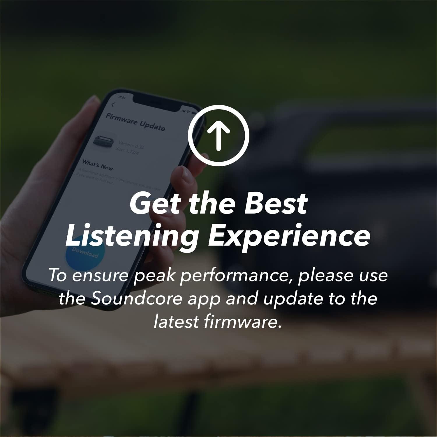 image:imageSoundcore Anker Motion Boom Plus IP67 Outdoor Speaker with 80W Stereo Sound BlackBlack