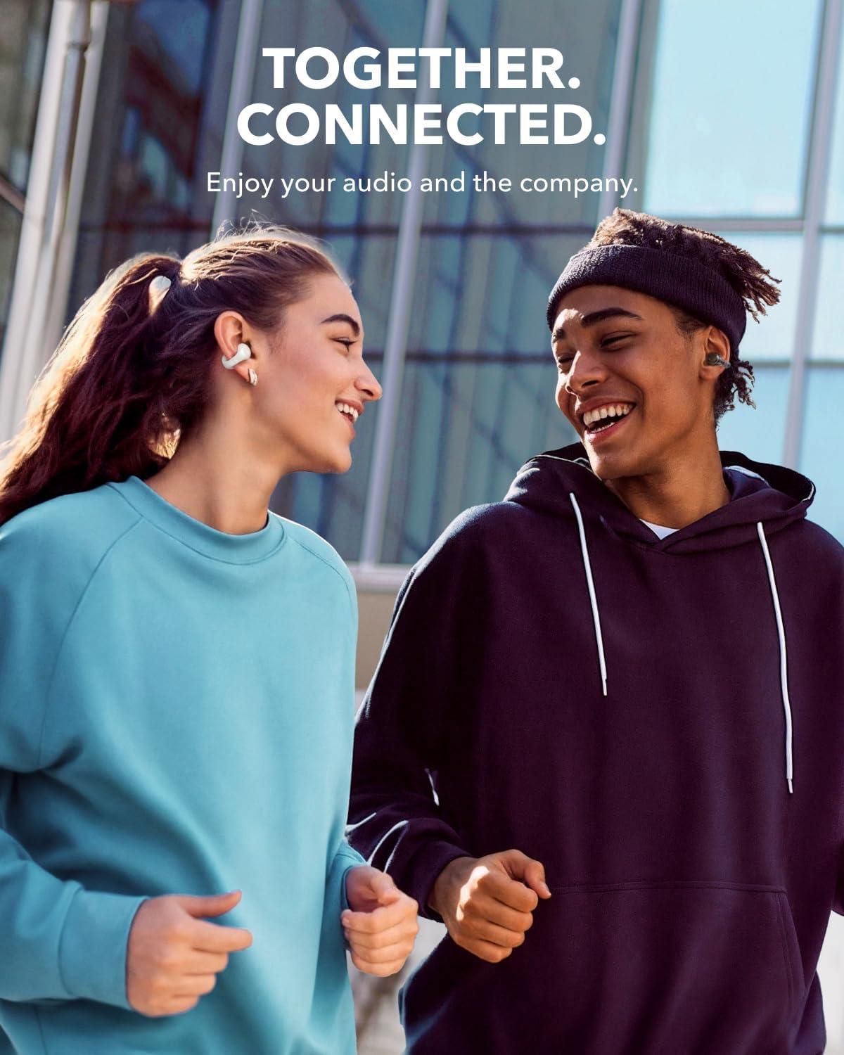 image:imageSoundcore C30i by Anker OpenEar Earbuds ClipOn Headphones Lightweight Comfort SmallEar Friendly Stable Fit FirmShell Design Attachable Ear Grips Big Drivers for Clear Audio 30H Play IPX4White