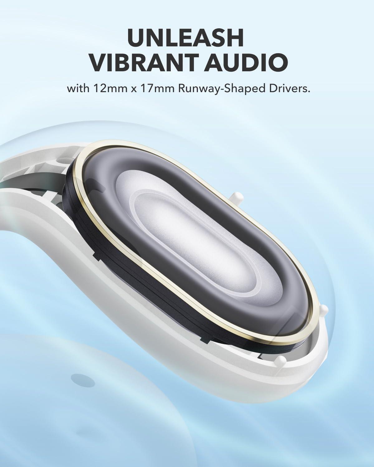 image:imageSoundcore C30i by Anker OpenEar Earbuds ClipOn Headphones Lightweight Comfort SmallEar Friendly Stable Fit FirmShell Design Attachable Ear Grips Big Drivers for Clear Audio 30H Play IPX4White