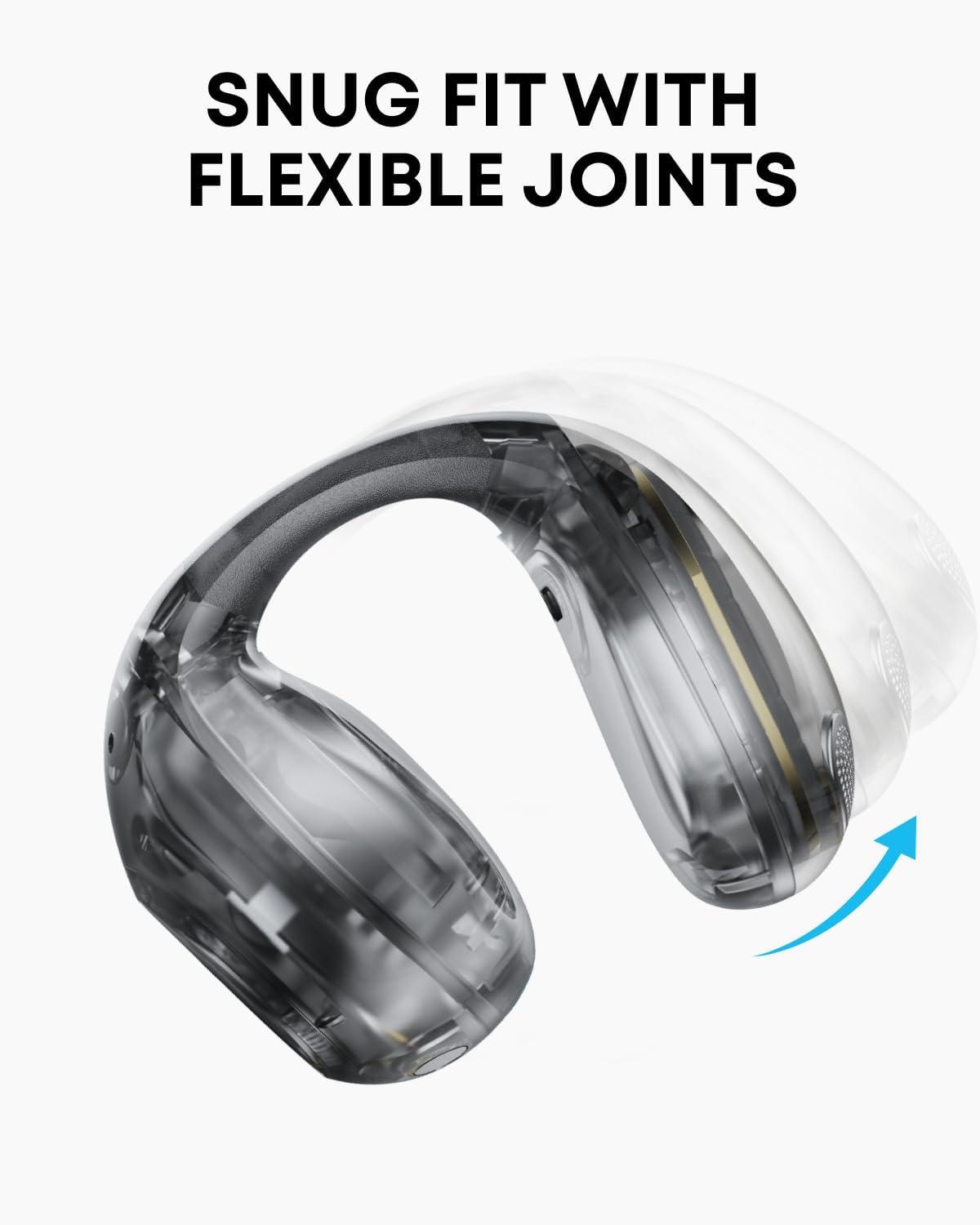 image:imageSoundcore C40i by Anker OpenEar Earbuds ClipOn Headphones Flexible Joint Design Button Controls Lightweight Comfort Stable Fit with Attachable Ear Grips Expansive Drivers for Clear SoundClarity Black