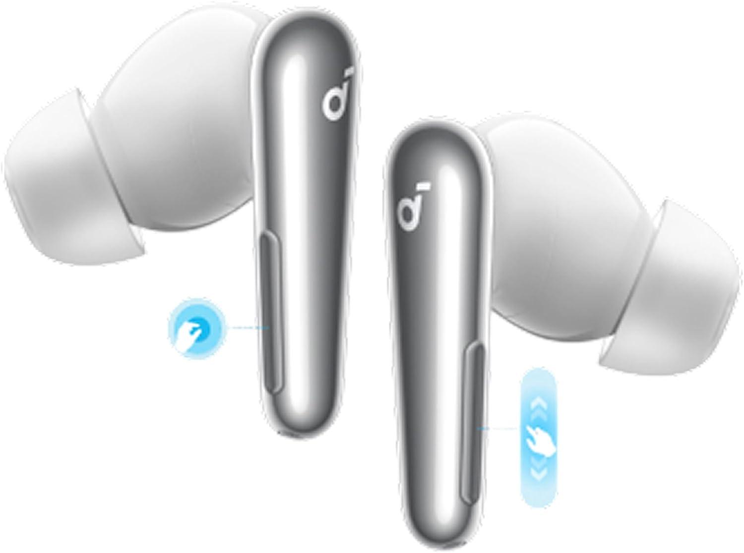 image:imageSoundcore Liberty 4 Pro by Anker Noise Cancelling Wireless Earbuds 7Sensor and RealTime Adaptive Noise Cancelling 2 Faster Charging StudioLevel HiFi Music Clear Calls with 6 Mics and AIWhite