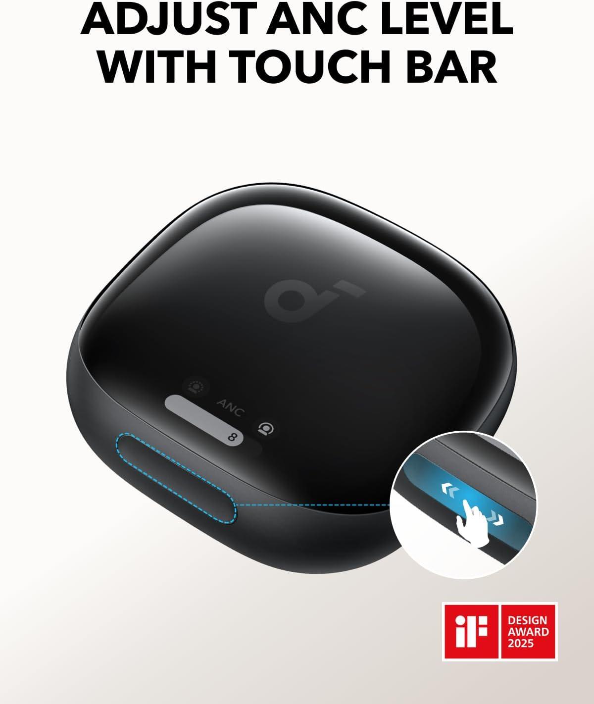 image:imageSoundcore Liberty 4 Pro by Anker Noise Cancelling Wireless Earbuds 7Sensor and RealTime Adaptive Noise Cancelling 2 Faster Charging StudioLevel HiFi Music Clear Calls with 6 Mics and AIGlossy Black