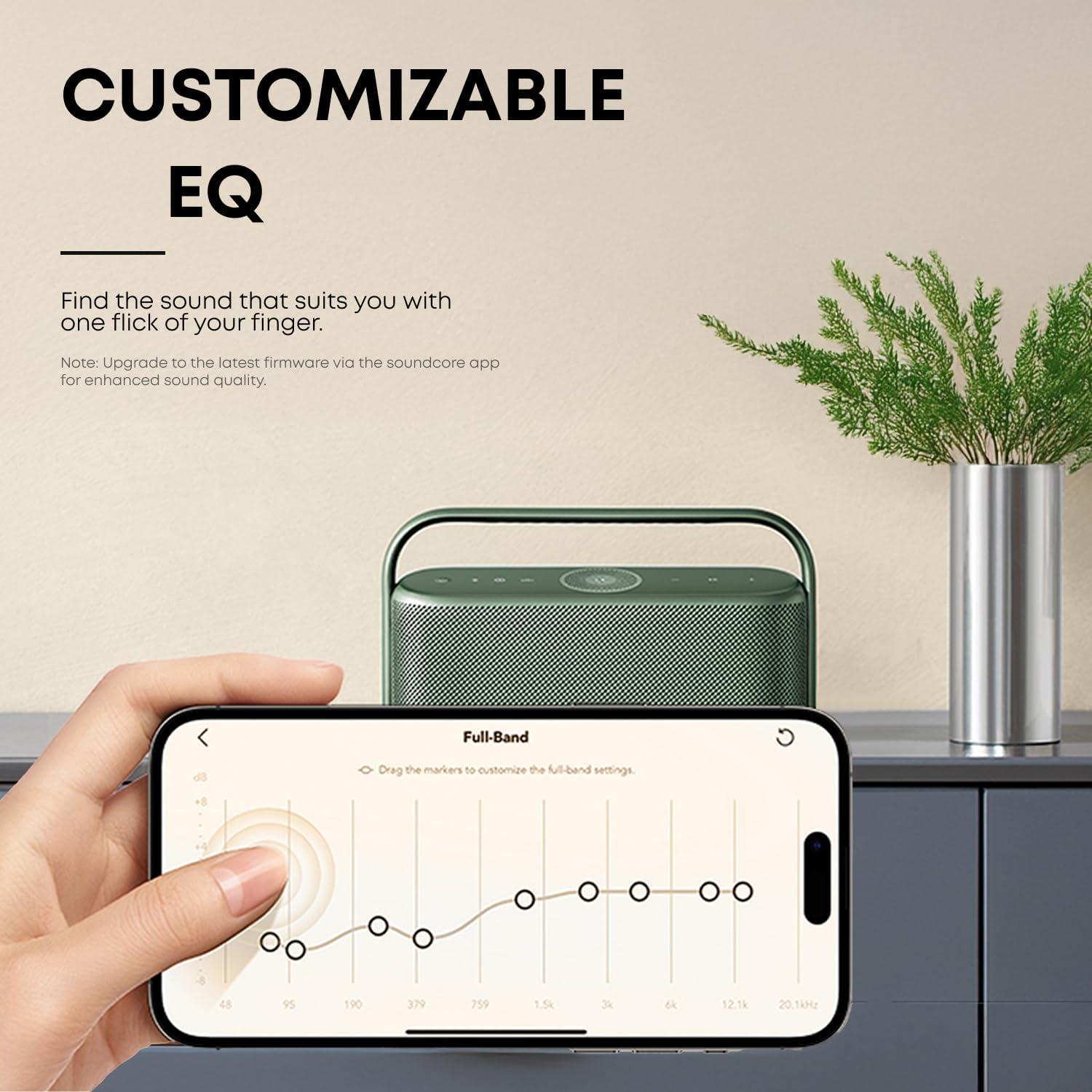 image:imageSoundcore Motion X600 Portable Bluetooth Speaker HiRes Spatial Audio with Wireless 50W Sound IPX7 Waterproof Pro EQ AUXin Portable Speaker for Home Office Backyard and Bathroom UseBlue Lunar Blue