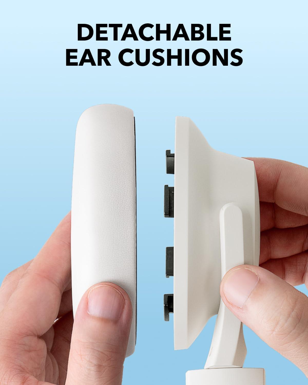 image:imageSoundcore Q11i Wireless OverEar Bluetooth Headphones by Anker Deep Bass 60H Playtime HiRes Audio Detachable Ear Cushions Multipoint ConnectionCream White