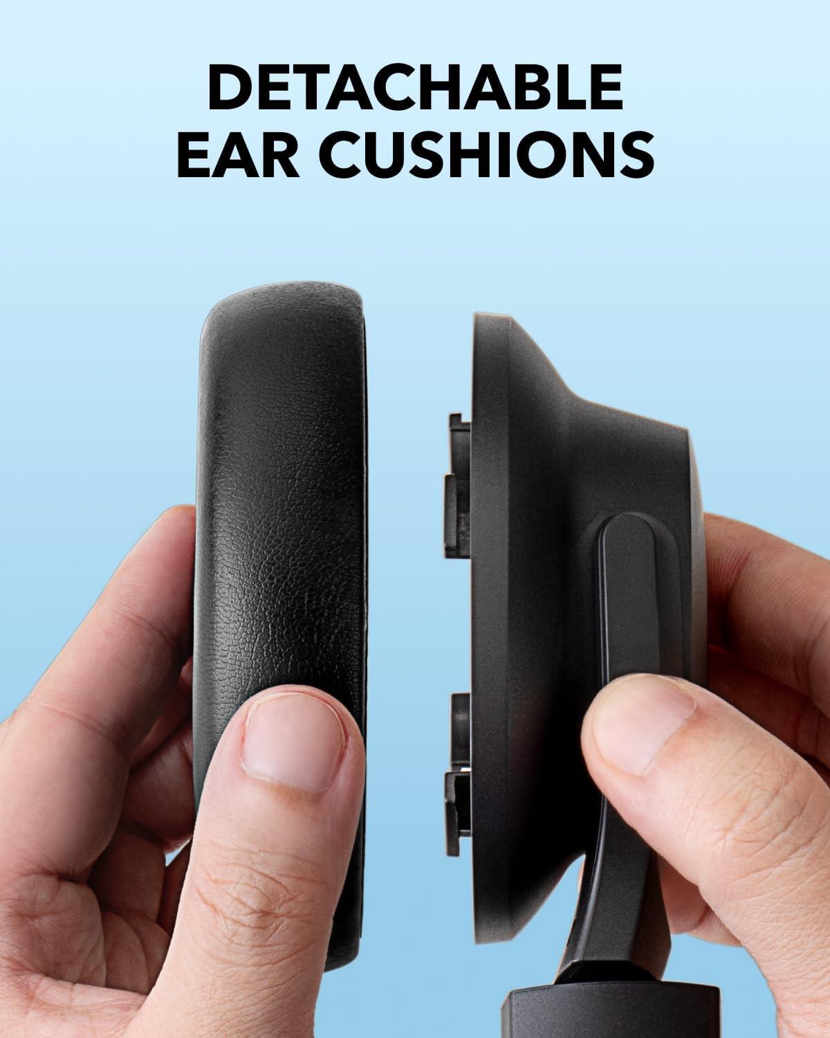 image:imageSoundcore Q11i Wireless OverEar Bluetooth Headphones by Anker Deep Bass 60H Playtime HiRes Audio Detachable Ear Cushions Multipoint ConnectionDark Gray