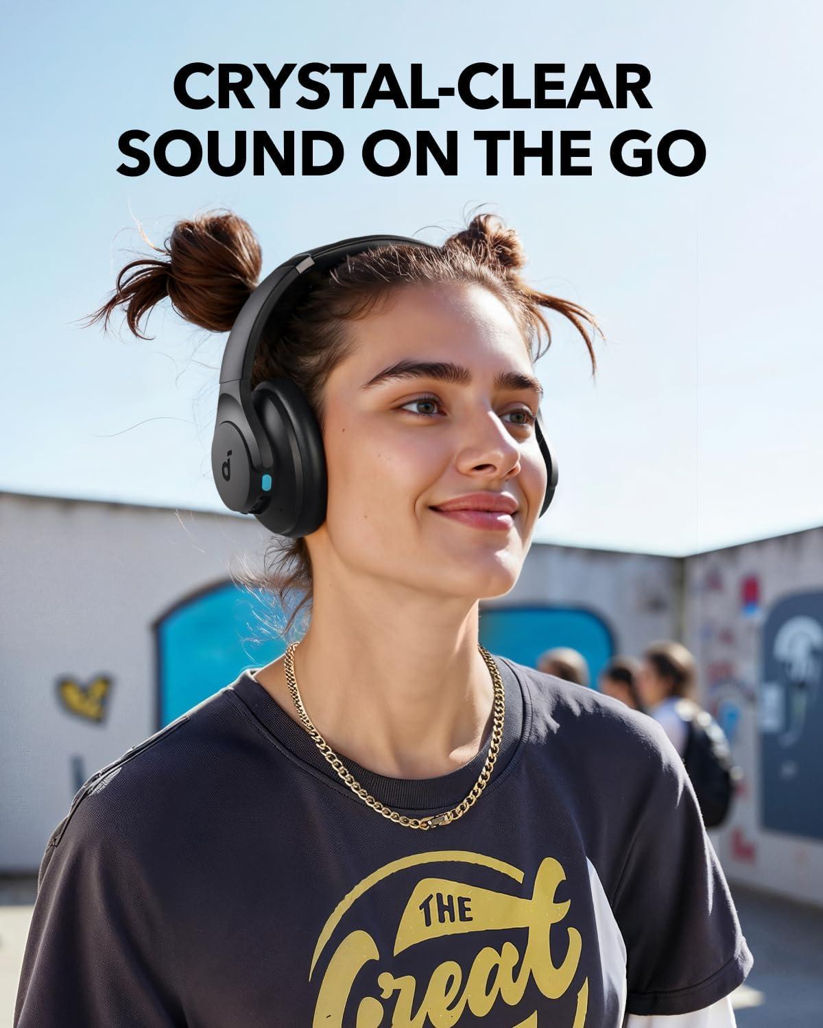 image:imageSoundcore Q11i Wireless OverEar Bluetooth Headphones by Anker Deep Bass 60H Playtime HiRes Audio Detachable Ear Cushions Multipoint ConnectionDark Gray