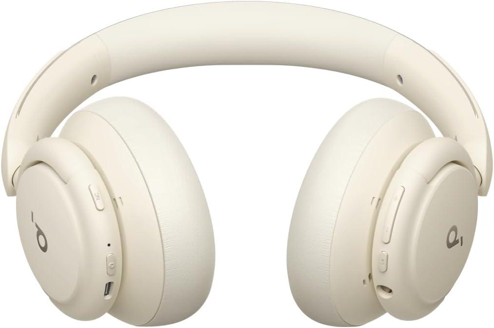 image:imageSoundcore Q30 by Anker Hybrid Active Noise Cancelling Headphones Multiple Modes HiRes Audio Custom EQ via App 50H Playtime Comfortable Fit Bluetooth Multipoint ConnectionBeige