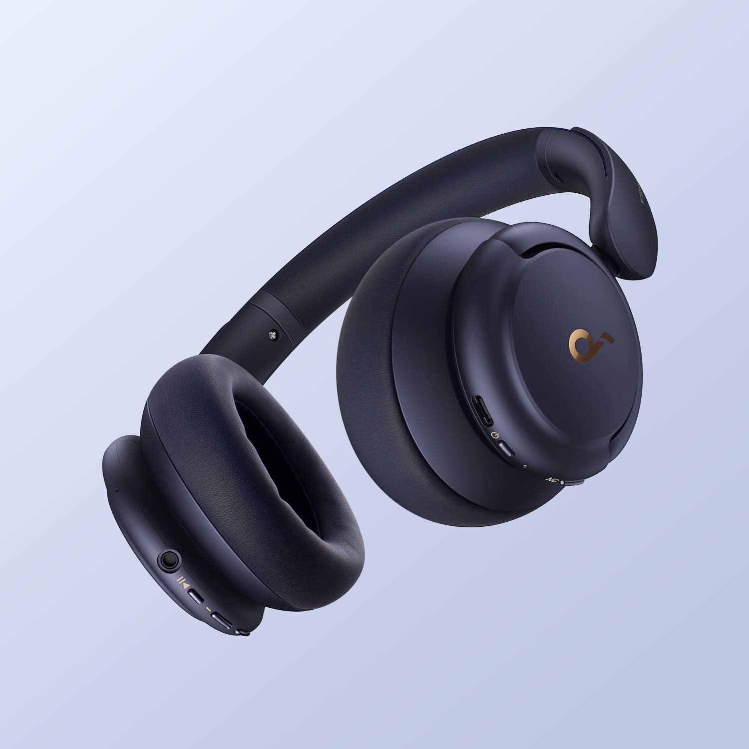 image:imageSoundcore Q30 by Anker Hybrid Active Noise Cancelling Headphones Multiple Modes HiRes Audio Custom EQ via App 50H Playtime Comfortable Fit Bluetooth Multipoint ConnectionBlue