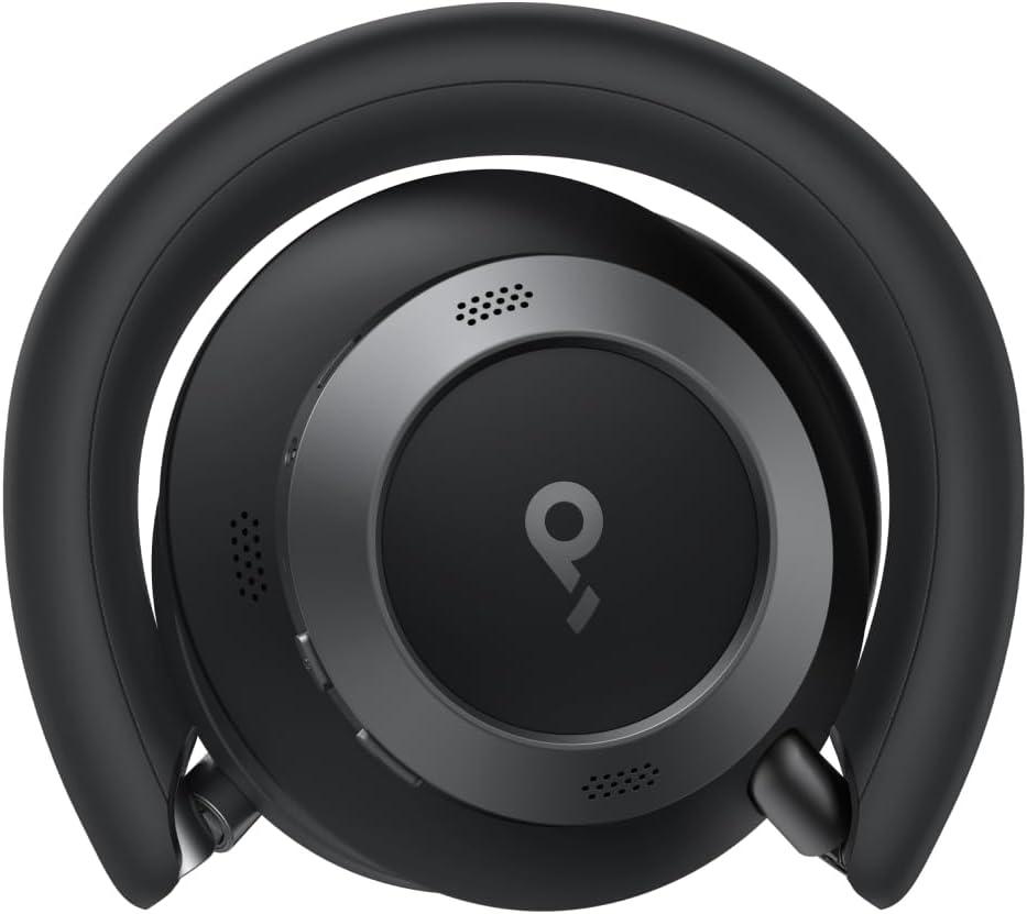image:imageSoundcore Space One Pro FlexiCurve OverEar Headphone Adaptive Active Noise Cancelling Headphones Driven by 6 Mics 60H Lossless Audio UltraFast Charging HiRes Wireless Comfortable FitJet Black