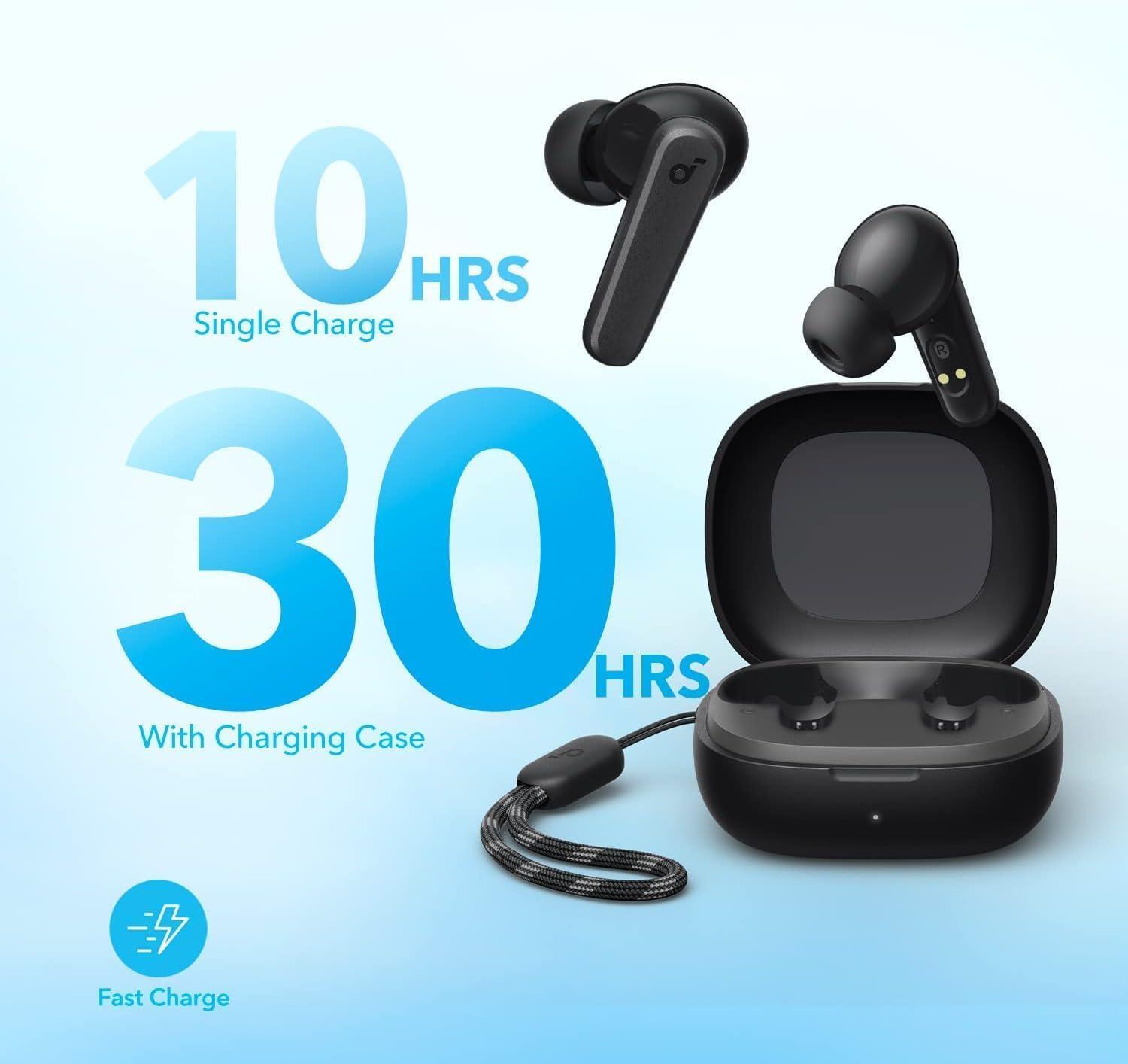 image:imageSoundcore by Anker P20i True Wireless Earbuds 10mm Drivers with Big Bass Bluetooth 53 30H Long Playtime WaterResistant 2 Mics for AI Clear Calls 22 Preset EQs Customization BlueBlack