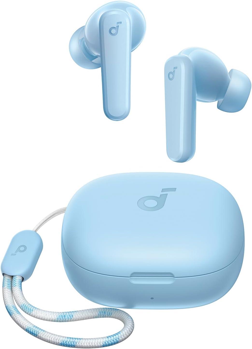 image:imageSoundcore by Anker P20i True Wireless Earbuds 10mm Drivers with Big Bass Bluetooth 53 30H Long Playtime WaterResistant 2 Mics for AI Clear Calls 22 Preset EQs Customization BlueLight Blue