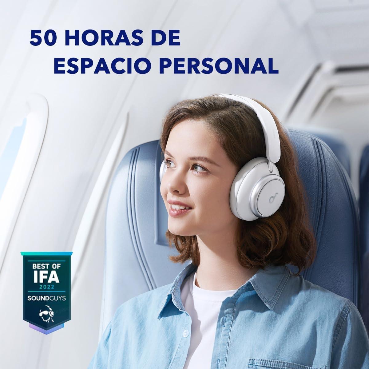 image:imageSoundcore by Anker Space Q45 Adaptive Active Noise Cancelling Headphones Reduce Noise by Up to 98 50H Playtime App Control LDAC HiRes Wireless Audio Comfortable Fit Clear Calls Bluetooth 53White