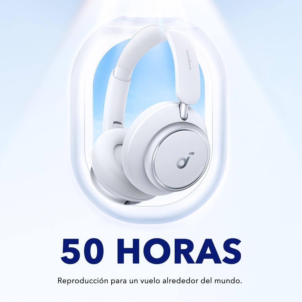 image:imageSoundcore by Anker Space Q45 Adaptive Active Noise Cancelling Headphones Reduce Noise by Up to 98 50H Playtime App Control LDAC HiRes Wireless Audio Comfortable Fit Clear Calls Bluetooth 53White