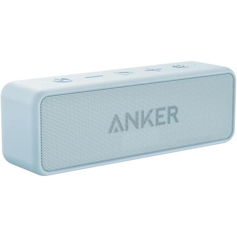 image:imageAnker Soundcore 2 Portable Bluetooth Speaker with Stereo Sound Bluetooth 5 Bassup IPX7 Waterproof 24Hour Playtime Wireless Speaker for Home Outdoors Travel Navy BlueBaby Blue