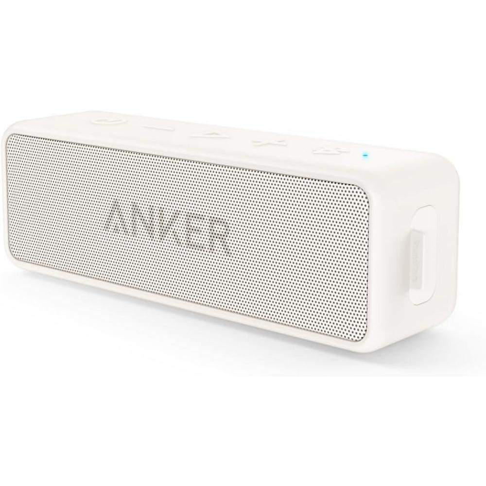 image:imageAnker Soundcore 2 Portable Bluetooth Speaker with Stereo Sound Bluetooth 5 Bassup IPX7 Waterproof 24Hour Playtime Wireless Speaker for Home Outdoors Travel BlueWhite