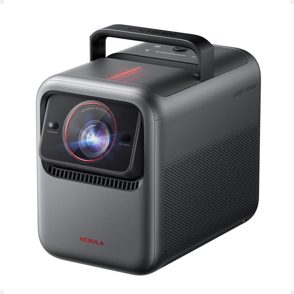 image:imageNEBULA X1 Triple Laser 4K Projector Nebulamaster 3500 ANSI Lumens 560001 Contrast 40W Stereo Sound 0915 Optical Zoom Smart AI Dolby Vision 300 Screen BuiltIn Micro Gimbal GTV PortableX1