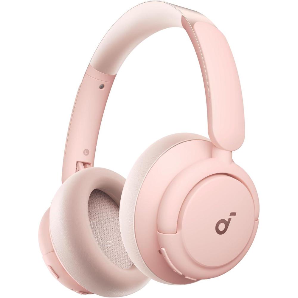 image:imageSoundcore Q30 by Anker Hybrid Active Noise Cancelling Headphones Multiple Modes HiRes Audio Custom EQ via App 50H Playtime Comfortable Fit Bluetooth Multipoint ConnectionPink