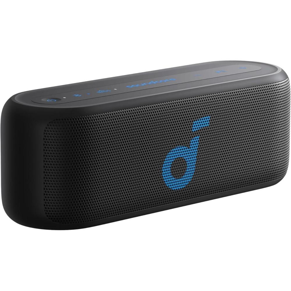 image:imageSoundcore Select 2S Bluetooth Speaker by Anker Portable with 20W Stereo Sound BassUp 16H Playtime Wireless Stereo Pairing IPX7 Waterproof Speaker for Home Shower Hiking Outdoor Adventures