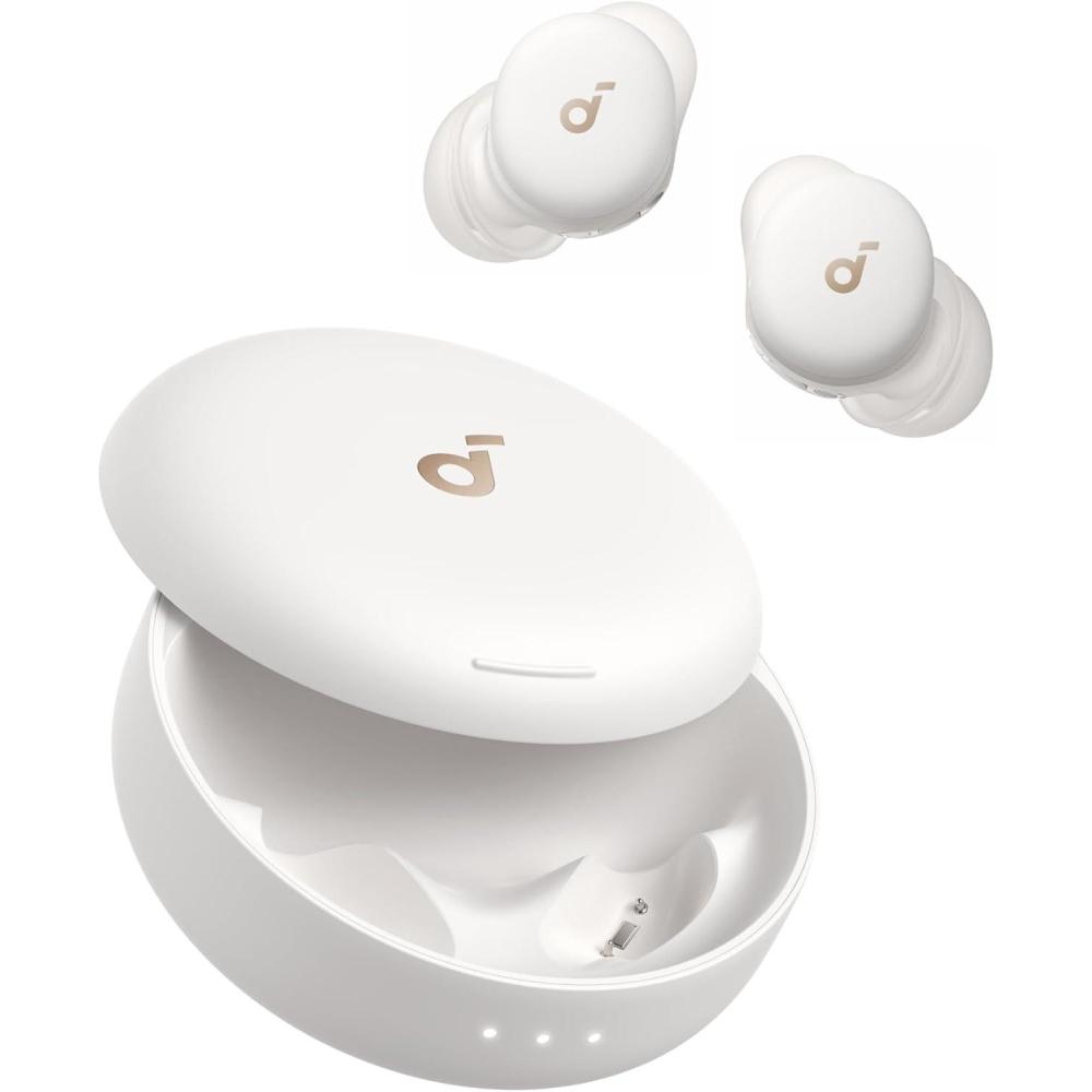 image:imageSoundcore Sleep A30 Special by Anker Sleep Earbuds ANC Passive Isolation Snore Masking Extensive Sleep Audio Ultra Comfort for Side Sleepers 810H PlaytimeLunar White