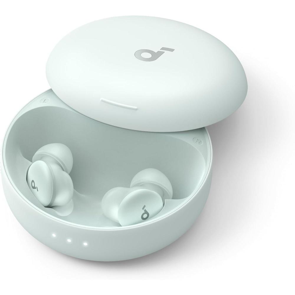 image:imageSoundcore Sleep A30 by Anker Sleep Earbuds Smart Active Noise Cancelling Sleep Headphones Adaptive SnoreMasking System UltraComfort for Side Sleepers 45H PlaytimeMist Green