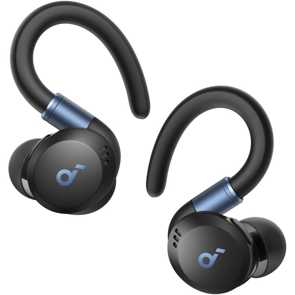 image:imageSoundcore Sport X20 by Anker TrueWireless Workout Earbuds Rotatable and Extendable Ear Hooks Noise Cancelling Deep Bass IP68 Waterproof Sweatproof Dustproof 48H Play Sport Earbuds for GymBlack
