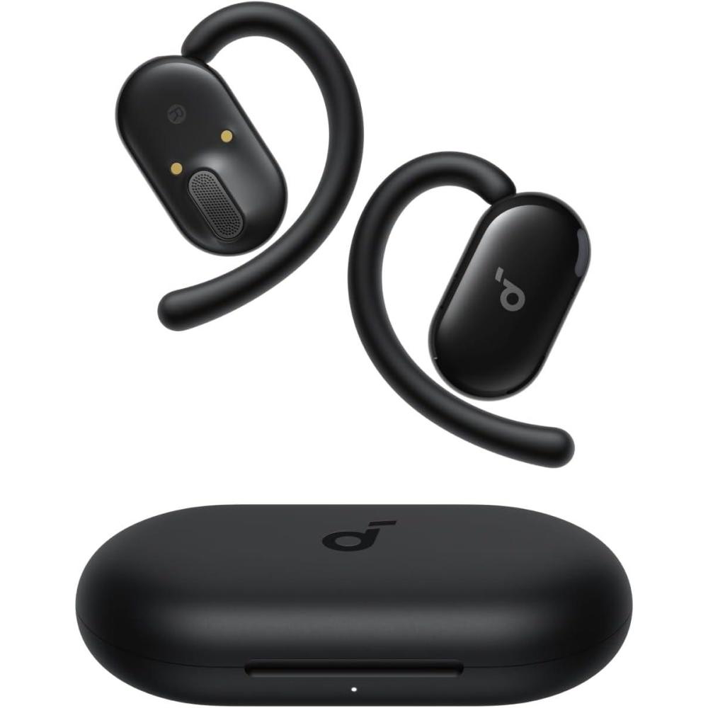 image:imageSoundcore V20i by Anker OpenEar Headphones Adjustable Ear Hooks UltraComfort Snug Fit Powerful Sound Clear Calls IP55 36H Playtime Bluetooth 54 Wireless Earbuds Multipoint ConnectionBlack