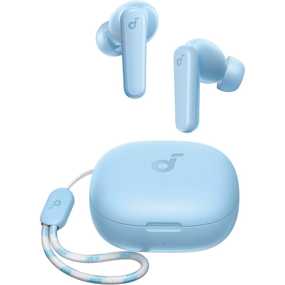 image:imageSoundcore by Anker P20i True Wireless Earbuds 10mm Drivers with Big Bass Bluetooth 53 30H Long Playtime WaterResistant 2 Mics for AI Clear Calls 22 Preset EQs Customization BlueLight Blue