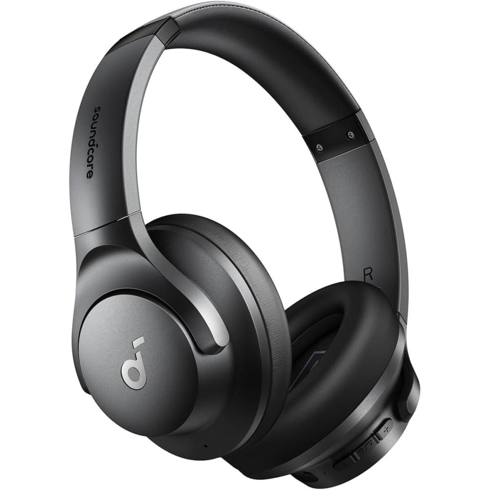 image:imageSoundcore by Anker Q20i Hybrid Active Noise Cancelling Headphones Wireless OverEar Bluetooth 40H Long ANC Playtime HiRes Audio Big Bass Customize via an App Transparency ModeBlack