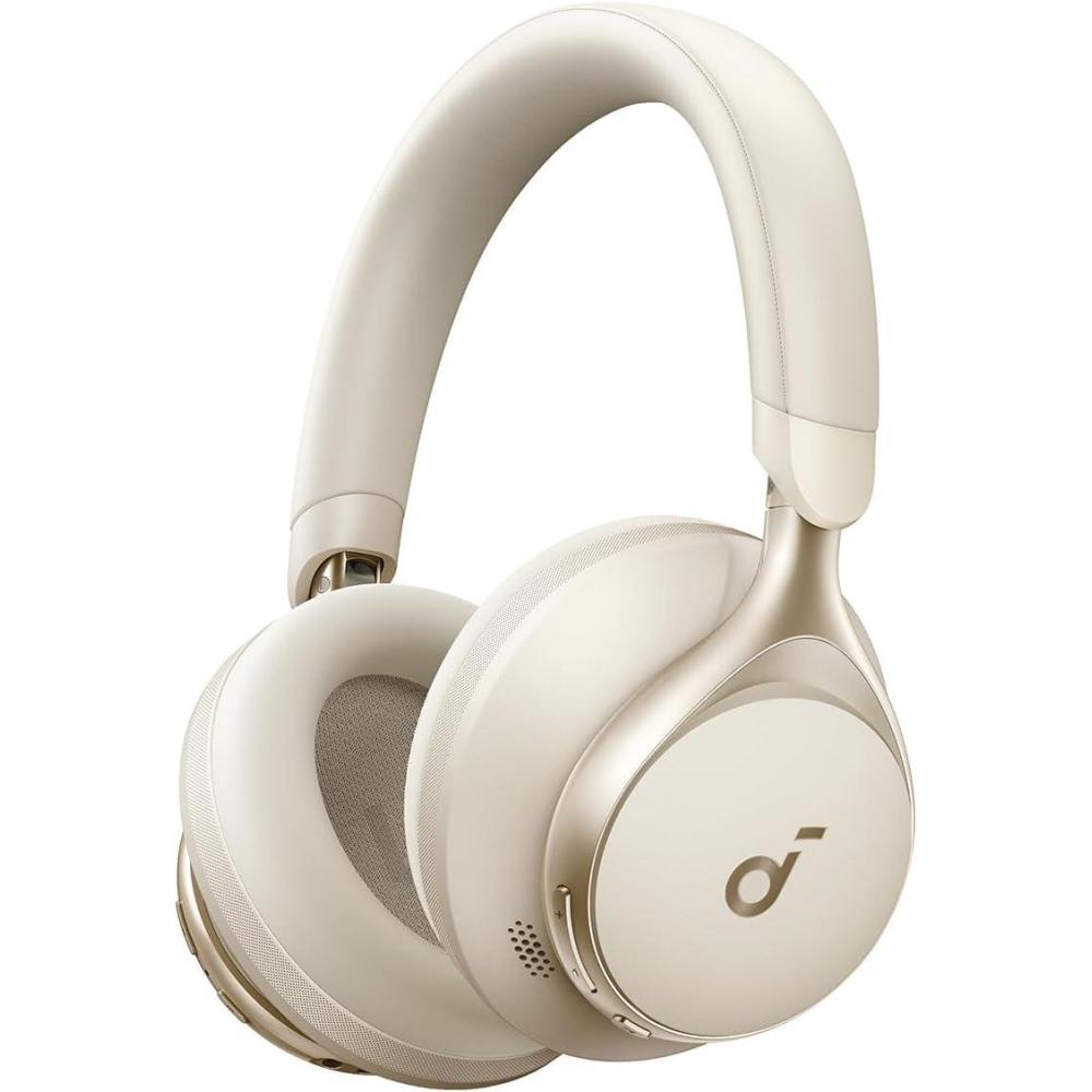 image:imageSoundcore by Anker Space One Active Noise Cancelling Headphones 2X Stronger Voice Reduction 40H ANC Playtime App Control LDAC HiRes Wireless Audio Comfortable Fit Clear Calls Bluetooth 53Latte Cream
