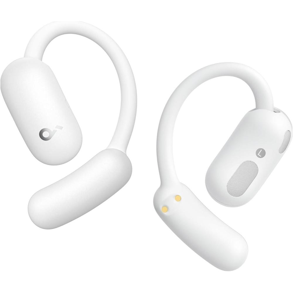 image:imagesoundcore AeroFit 2 by Anker OpenEar Headphones RealTime Translation Earbuds 4 Adjustable Positions for Every Ear Size 2 Richer Bass HiRes 42H Playtime IP55AI Clear CallsWireless ChargingWhite