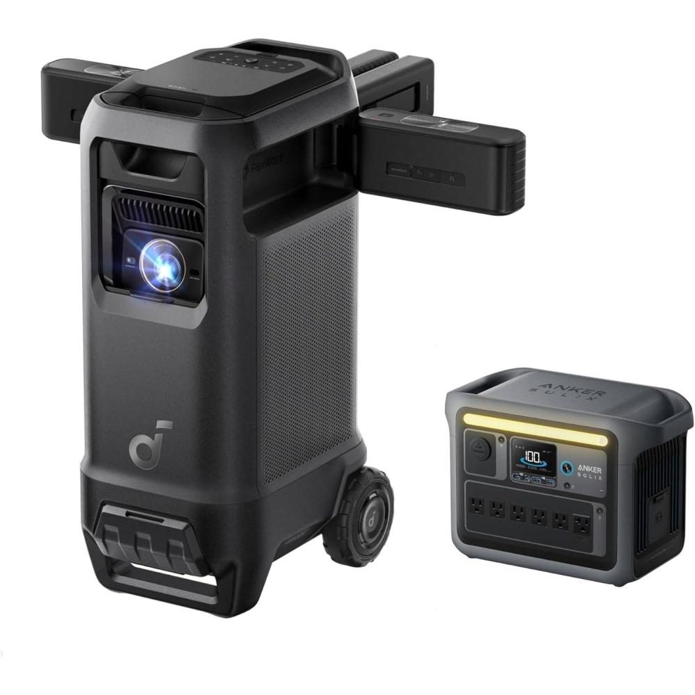 image:imagesoundcore Nebula X1 Pro Triple Laser 4K Home amp Outdoor Cinema Projector 3500 ANSI Lumens Mobile Theater 714 Spatial Sound Official Dolby Atmos Optical Zoom 560001 Contrast Intelligent SetupX1 ProPower Station