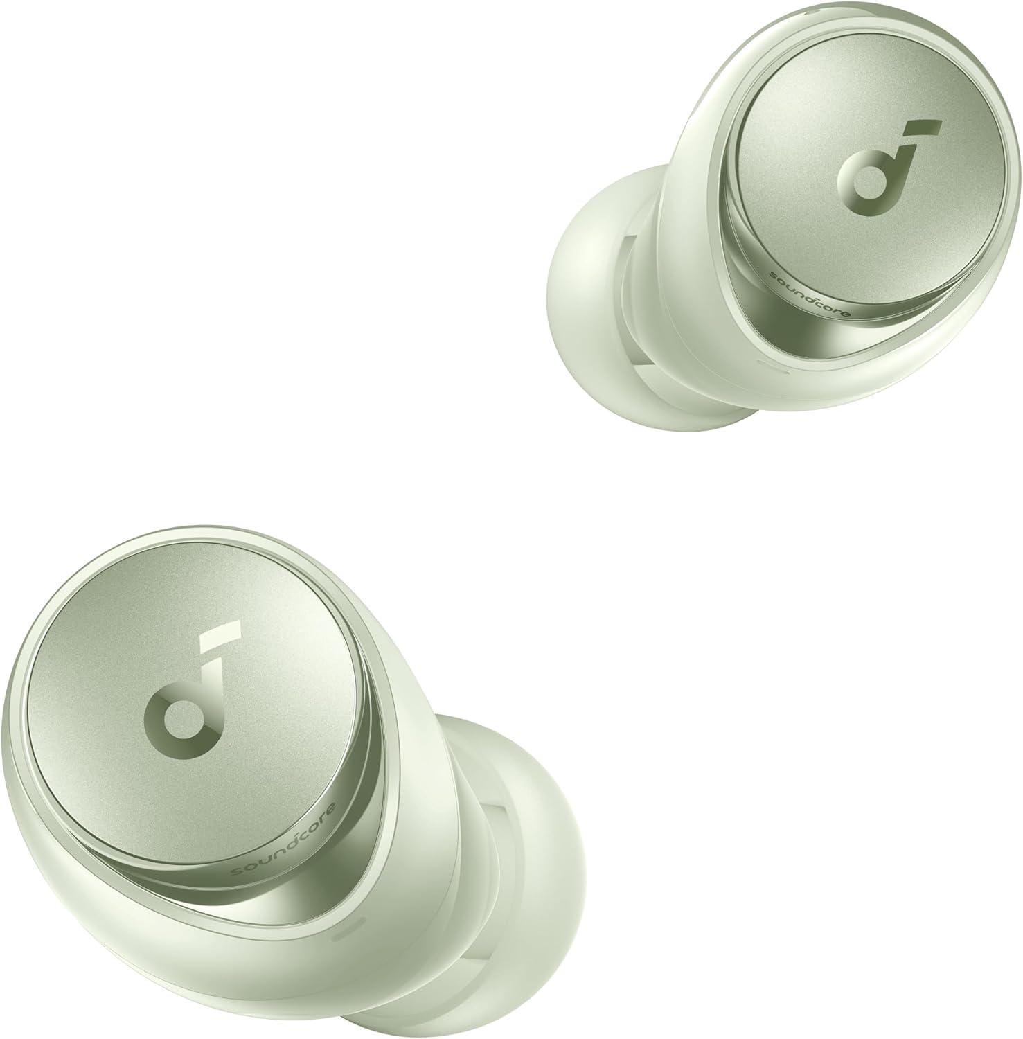 image:imagesoundcore by Anker Space A40 AutoAdjustable Active Noise Cancelling Wireless Earbuds Reduce Noise by Up to 98 50H Playtime HiRes Sound Comfortable Fit App Customization Wireless Charge BlueGreen