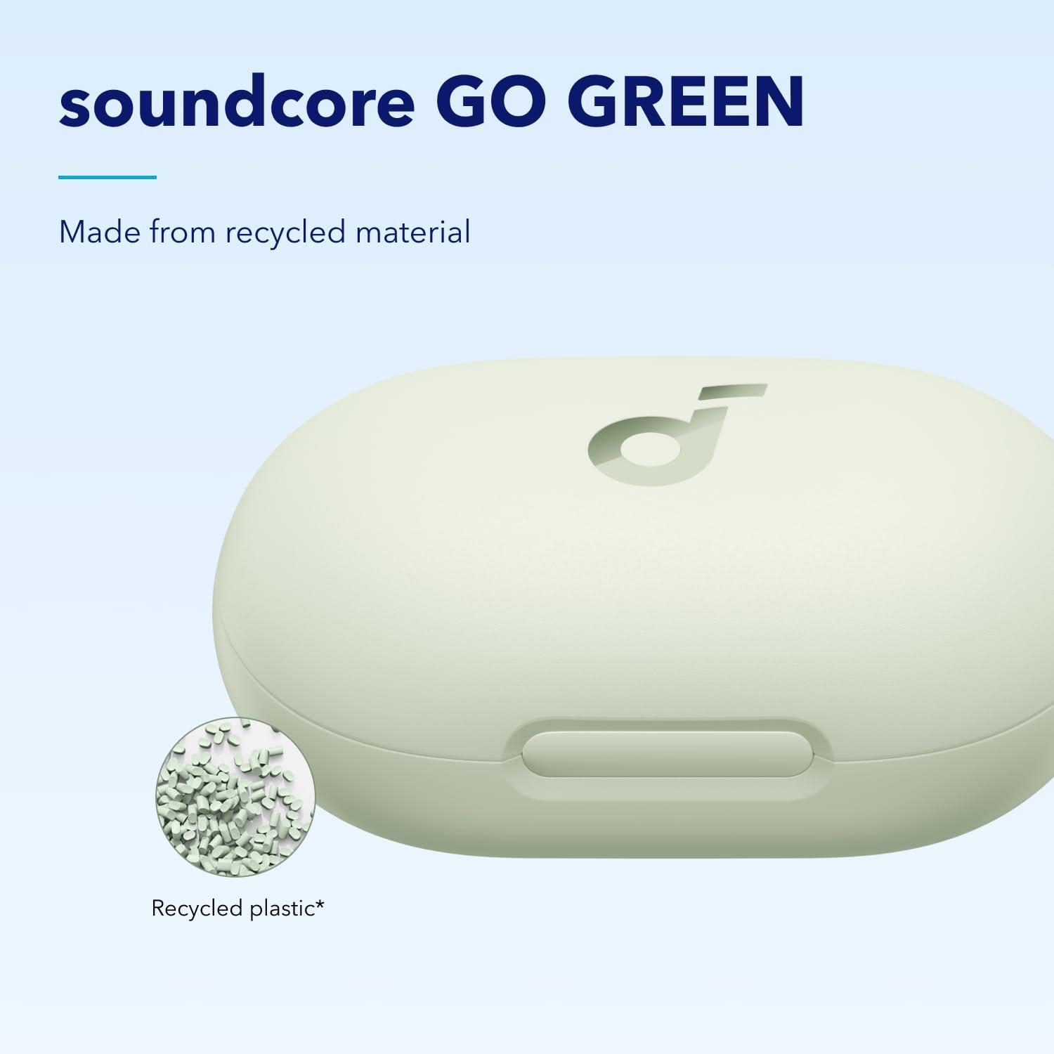 image:imagesoundcore by Anker Space A40 AutoAdjustable Active Noise Cancelling Wireless Earbuds Reduce Noise by Up to 98 50H Playtime HiRes Sound Comfortable Fit App Customization Wireless Charge BlueGreen
