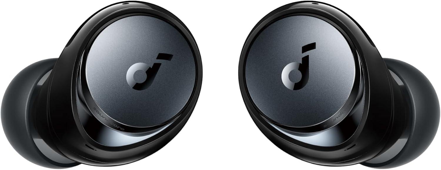 image:imagesoundcore by Anker Space A40 AutoAdjustable Active Noise Cancelling Wireless Earbuds Reduce Noise by Up to 98 50H Playtime HiRes Sound Comfortable Fit App Customization Wireless Charge BlueBlack