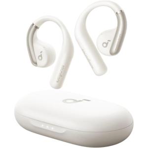 Anker Soundcore, AeroFit Open-Ear Headphones, Ultra Comfort, Snug Fit, Ergonomic Ear Hook, Balanced Sound, IPX7 Waterproof, 42H Playtime,Small-Ear Friendly,App Control,Clear Calls,Wireless Earbuds(Calm White)