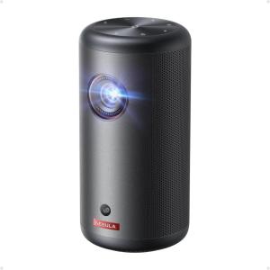 NEBULA Capsule 3 GTV Portable Mini Projector, Netflix Officially Licensed, 1080P Smart Projector with Wi-Fi, 2.5 hrs Battery, 120-Inch Display, Dolby Digital, for Any Space(Capsule 3)
