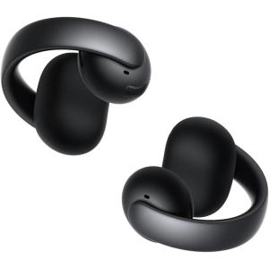 Soundcore AeroClip by Anker, Open-Ear Earbuds, Clip-On Headphones, Adaptive Comfort, Clear Calls with 4 Mics and AI, Stable Fit, 12mm Drivers for Powerful Bass, Hi-Res, Open-Ring Design(Midnight)