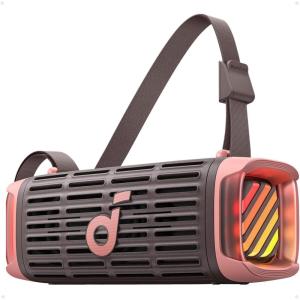 Soundcore Boom 3i by Anker, Compact Outdoor Speaker, IP68 Waterproof, Floating Playback, Saltwater-Resistant, BassUp 2.0, 50W Portable Speaker, Bluetooth 5.3, 16H, TWS, Kayak/Fishing/Camping-Green(Brown)