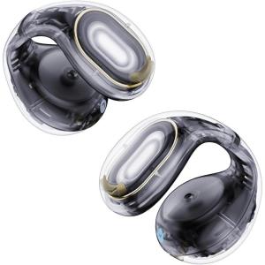 Soundcore C30i by Anker, Open-Ear Earbuds, Clip-On Headphones, Lightweight Comfort, Small-Ear Friendly, Stable Fit, Firm-Shell Design, Attachable Ear Grips, Big Drivers for Clear Audio, 30H Play, IPX4(Clarity Black)