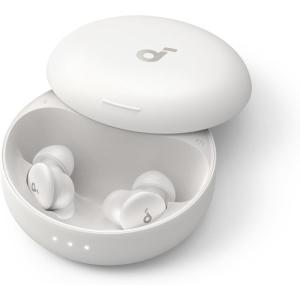 Soundcore Sleep A30 by Anker Sleep Earbuds, Smart Active Noise Cancelling Sleep Headphones, Adaptive Snore-Masking System, Ultra-Comfort for Side Sleepers, 45H Playtime(Moonlit White)
