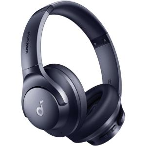 Soundcore by Anker Q20i Hybrid Active Noise Cancelling Headphones, Wireless Over-Ear Bluetooth, 40H Long ANC Playtime, Hi-Res Audio, Big Bass, Customize via an App, Transparency Mode(Blue)
