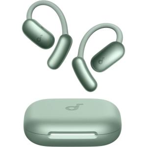 soundcore AeroFit 2 by Anker, Open-Ear Headphones, Real-Time Translation Earbuds, 4 Adjustable Positions for Every Ear Size, 2× Richer Bass, Hi-Res, 42H Playtime, IP55,AI Clear Calls,Wireless Charging(Sage Green)