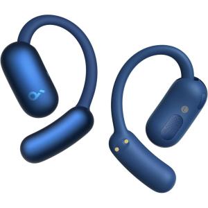 soundcore AeroFit 2 by Anker, Open-Ear Headphones, Real-Time Translation Earbuds, 4 Adjustable Positions for Every Ear Size, 2× Richer Bass, Hi-Res, 42H Playtime, IP55,AI Clear Calls,Wireless Charging(Abyss Blue)